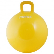 Мяч-попрыгун "TORRES", арт.AL100545 с ручкой, диам. 45 см, эласт. ПВХ, с насосом, желтый Мяч-попрыгун "TORRES", арт.AL100545 с ручкой, диам. 45 см, эласт. ПВХ, с насосом, желтый