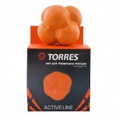 Мяч для трен. реакции "TORRES Reaction ball" арт.TL0008, диам. 8 см, резина, оранжевый Мяч для трен. реакции "TORRES Reaction ball" арт.TL0008, диам. 8 см, резина, оранжевый