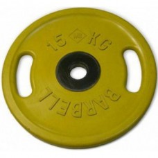 Диск BARBELL Евро-классик с хватами MB-PltCS-15 Диск BARBELL Евро-классик с хватами MB-PltCS-15