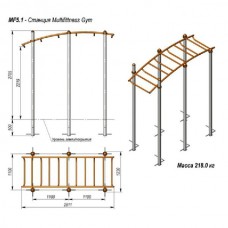Станция Multifittness Gym MF5.1 Станция Multifittness Gym MF5.1