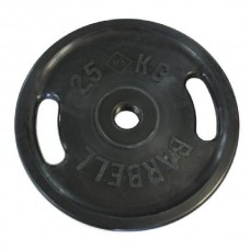 Диск BARBELL Евро-классик с хватами MB-PltBS-25 Диск BARBELL Евро-классик с хватами MB-PltBS-25