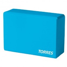 Блок для йоги "TORRES" арт.YL8005, размер 8x15x23 см, материал ЭВА, голубой Блок для йоги "TORRES" арт.YL8005, размер 8x15x23 см, материал ЭВА, голубой