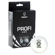 Мяч для наст. тенниса TORRES Profi 3*, арт. TT0012, диам. 40+мм, упак. 6 шт, белый Мяч для наст. тенниса TORRES Profi 3*, арт. TT0012, диам. 40+мм, упак. 6 шт, белый