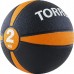 Медбол "TORRES 2 кг", арт.AL00222, резина, диаметр 19,5 см, черно-оранжево-белый Медбол "TORRES 2 кг", арт.AL00222, резина, диаметр 19,5 см, черно-оранжево-белый
