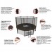 Батут UNIX line 12 ft Black&Brown (outside) Батут UNIX line 12 ft Black&Brown (outside)