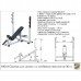 Скамья для штанги со стойками наклонная 30гр. AR014 Скамья для штанги со стойками наклонная 30гр. AR014