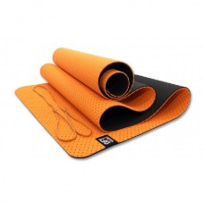 Мат для йоги 6 мм двухслойный перфорированный оранжевый FT-YGM6-3DT-ORANGE Мат для йоги 6 мм двухслойный перфорированный оранжевый FT-YGM6-3DT-ORANGE