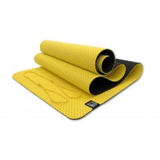 Мат для йоги 6 мм двухслойный перфорированный желтый FT-YGM6-3DT-YELLOW Мат для йоги 6 мм двухслойный перфорированный желтый FT-YGM6-3DT-YELLOW