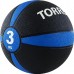 Медбол "TORRES 3 кг", арт.AL00223, резина, диаметр 21,9 см, черно-сине-белый Медбол "TORRES 3 кг", арт.AL00223, резина, диаметр 21,9 см, черно-сине-белый