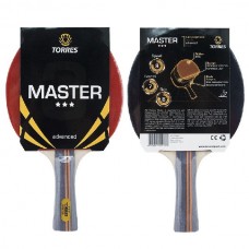 Ракетка для н/т TORRES Master 3*, арт.TT0007, для тренировок, накладка 2,0 мм, конич. ручка Ракетка для н/т TORRES Master 3*, арт.TT0007, для тренировок, накладка 2,0 мм, конич. ручка