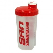 San shaker cup clear with red lid San shaker cup clear with red lid